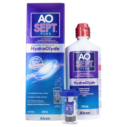 AO SEPT PLUS HydraGlyde 360ml — Alcon